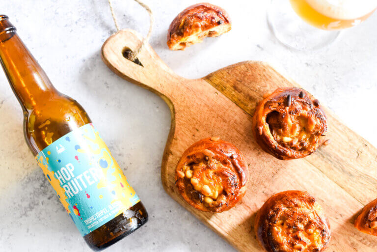 Pulled pork cruffins recept bij Hopruiter tripel van Scheldebrouwerij