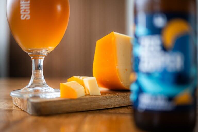 Scheldebrouwerij Bierkaas met Zeezuiper tripel